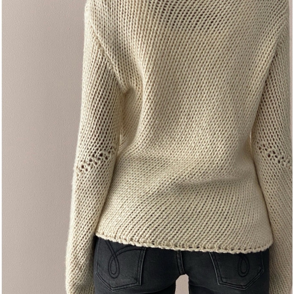 Motel Rocks Ranvir Cream Knit Sweater Size M - Picture 5 of 9
